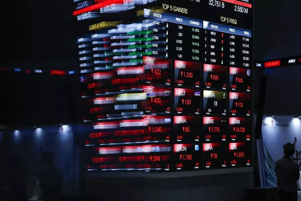 IHSG Ambruk 2,86 Persen ke 6.969, Cek 10 Saham Net Sell Terbesar Asing