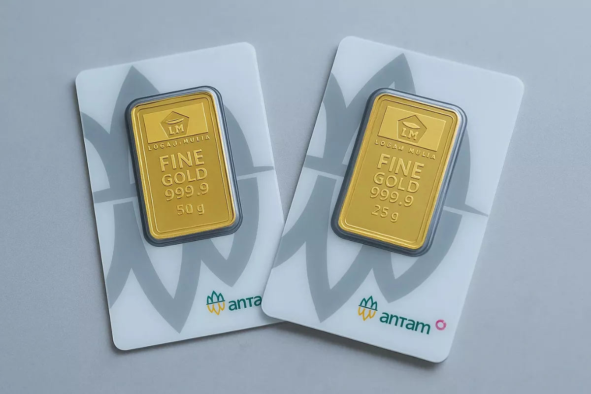 Harga Emas Antam Hari Ini Turun Lagi Menjadi Rp2.630.000 per Gram