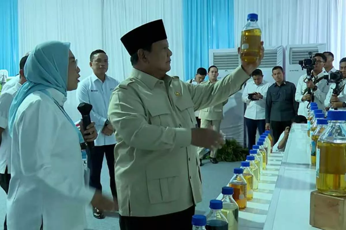 Presiden Prabowo Hadiri Peluncuran Biodiesel B50 di Cikampek