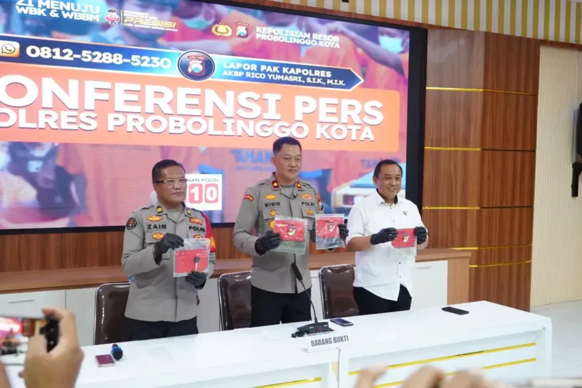 Polres Probolinggo Kota Ungkap Modus Tukar Kunci Motor saat Mandi