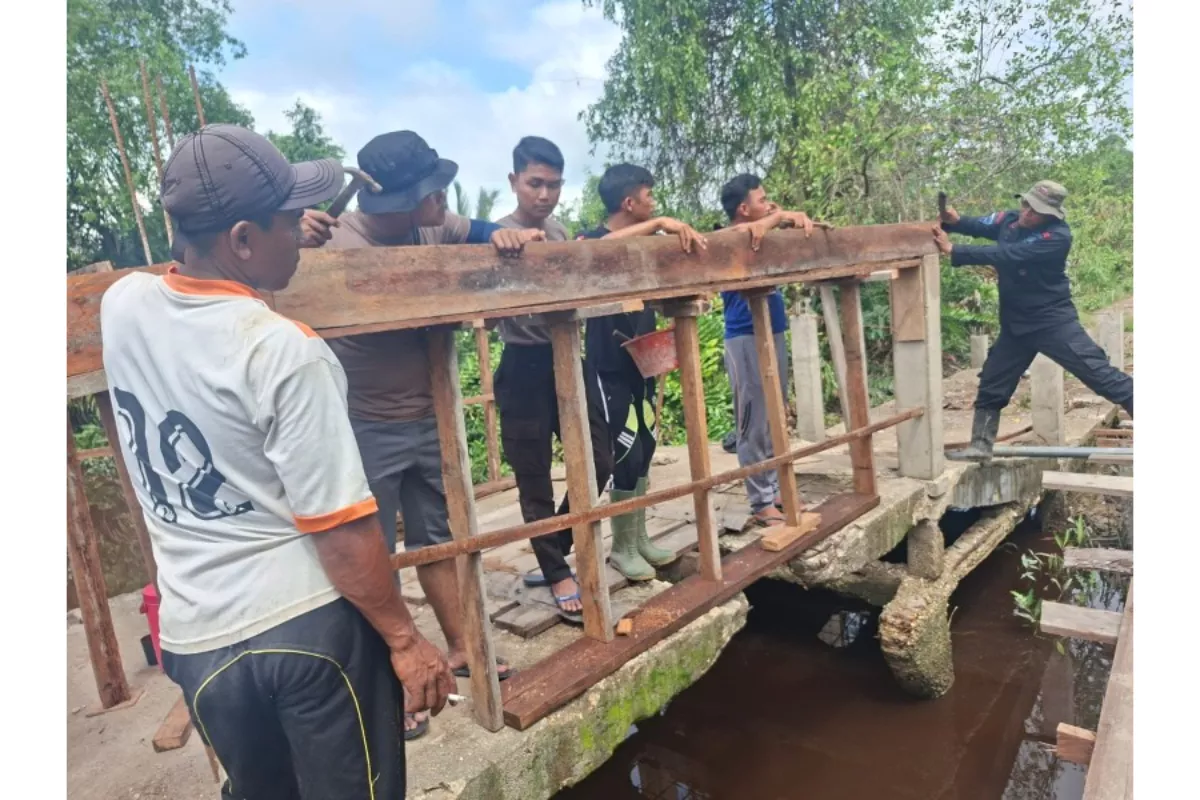 Kodim 0314 Inhil Tanam Perdana Padi Gogo Perkuat Ketahanan Pangan