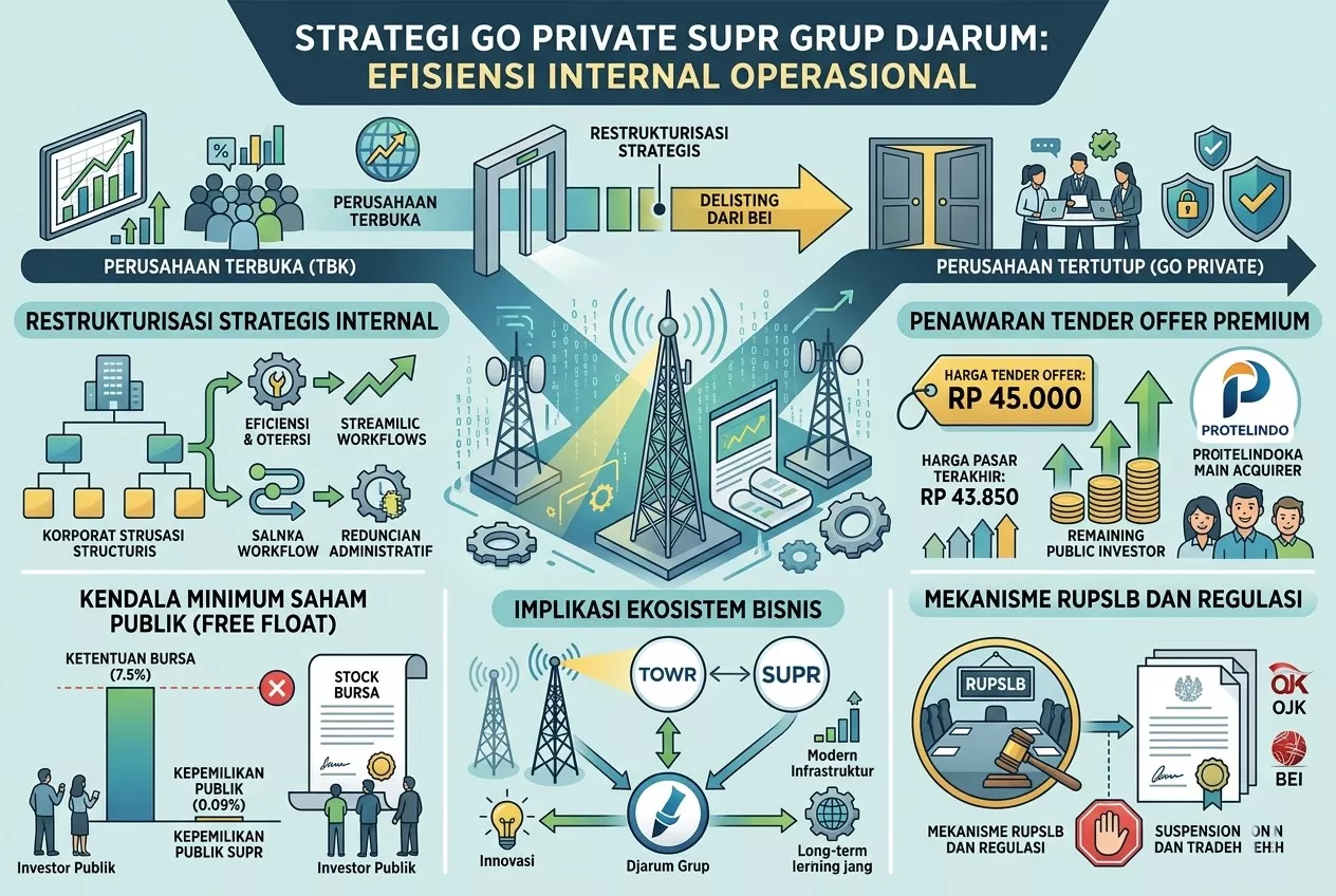 Strategi Go Private SUPR Milik Grup Djarum Demi Efisiensi Internal Operasional