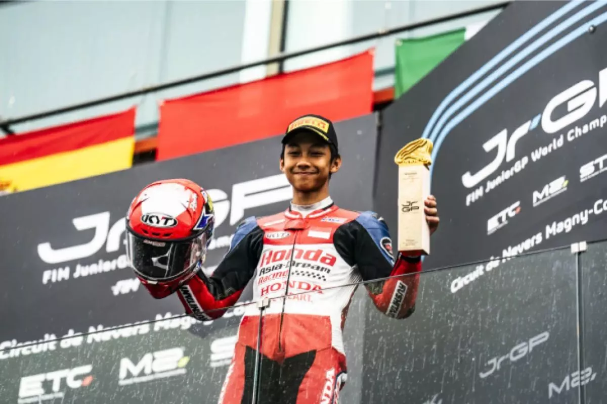 Menang di Estoril, Rama Duduki Peringkat Dua Klasemen Moto3 Junior