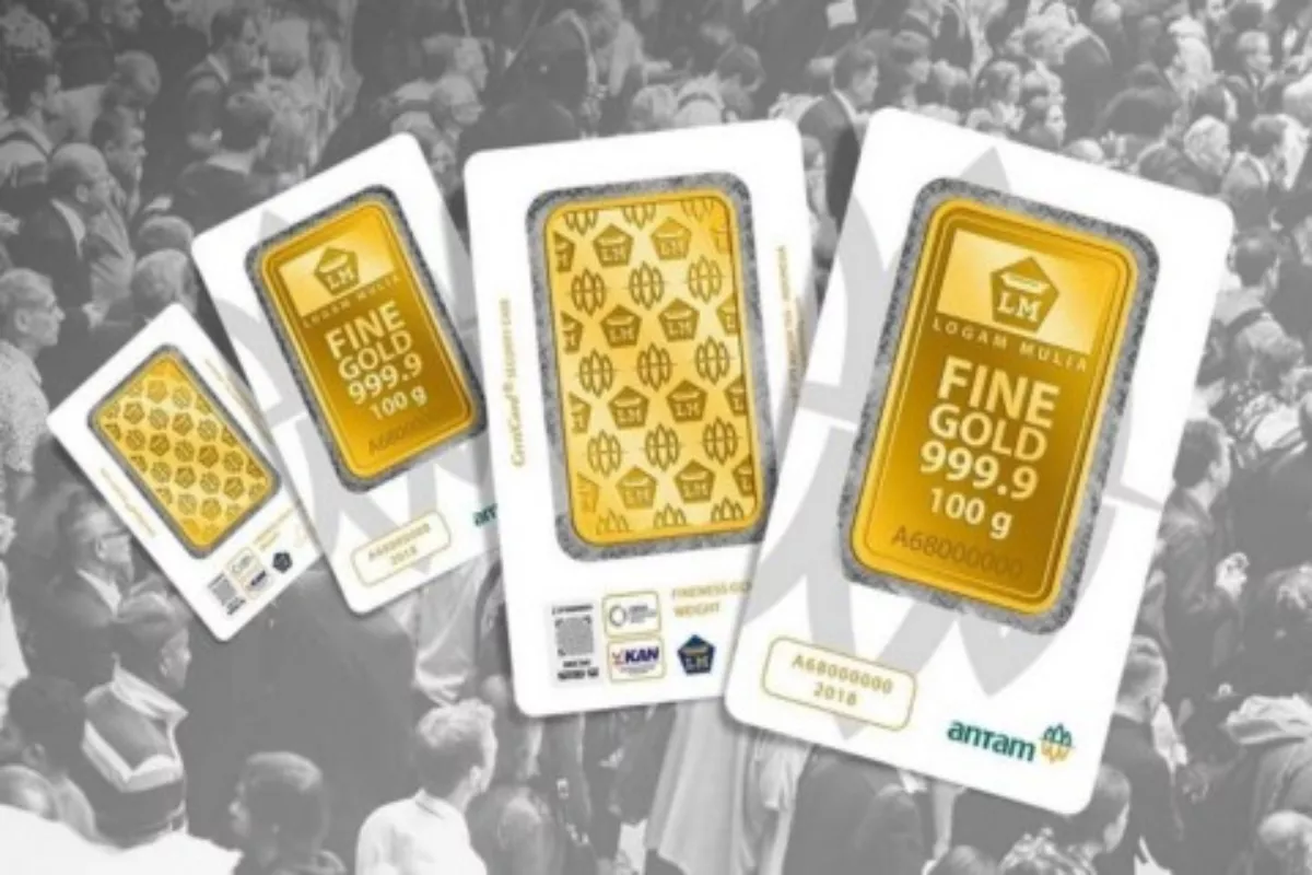 Harga Emas Logam Mulia Antam Mengalami Penurunan Hari Ini Menjadi Murah