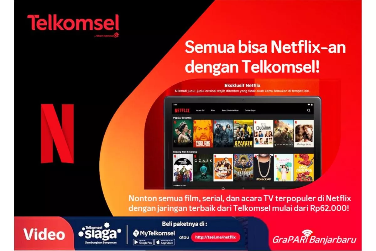 Cara Aktifkan Netflix Pakai Pulsa Telkomsel, Cocok Buat Streaming Santai