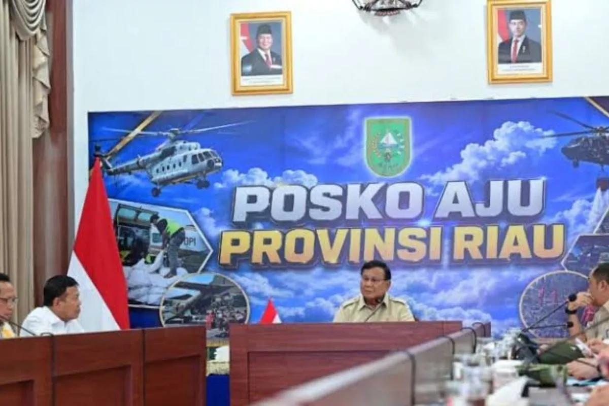 Prabowo Apresiasi Gotong Royong Seluruh Pihak Tangani Karhutla Riau