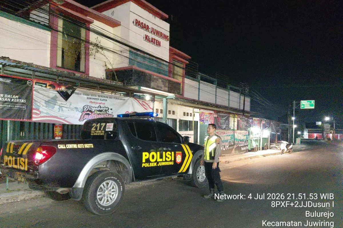 Polsek Juwiring Tingkatkan Patroli Malam Guna Cegah Kriminalitas