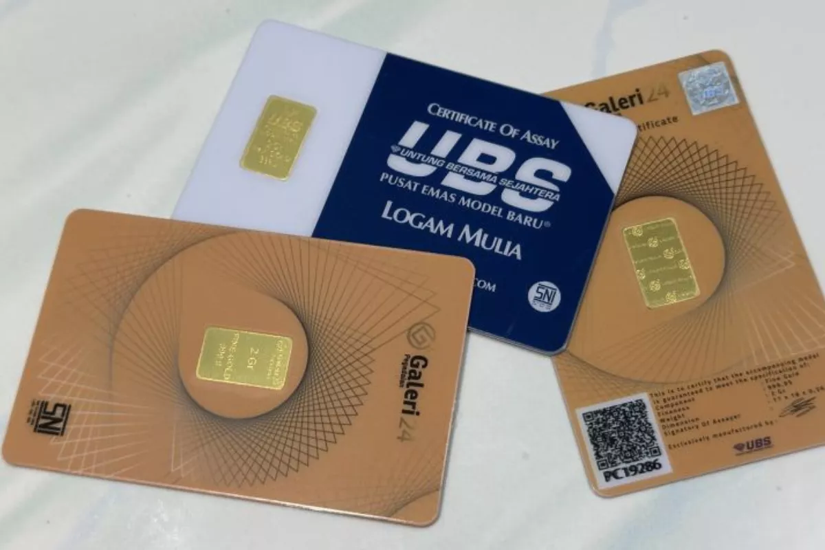 Rincian Harga Emas Antam, UBS, dan Galeri 24 per 13 Juli 2026