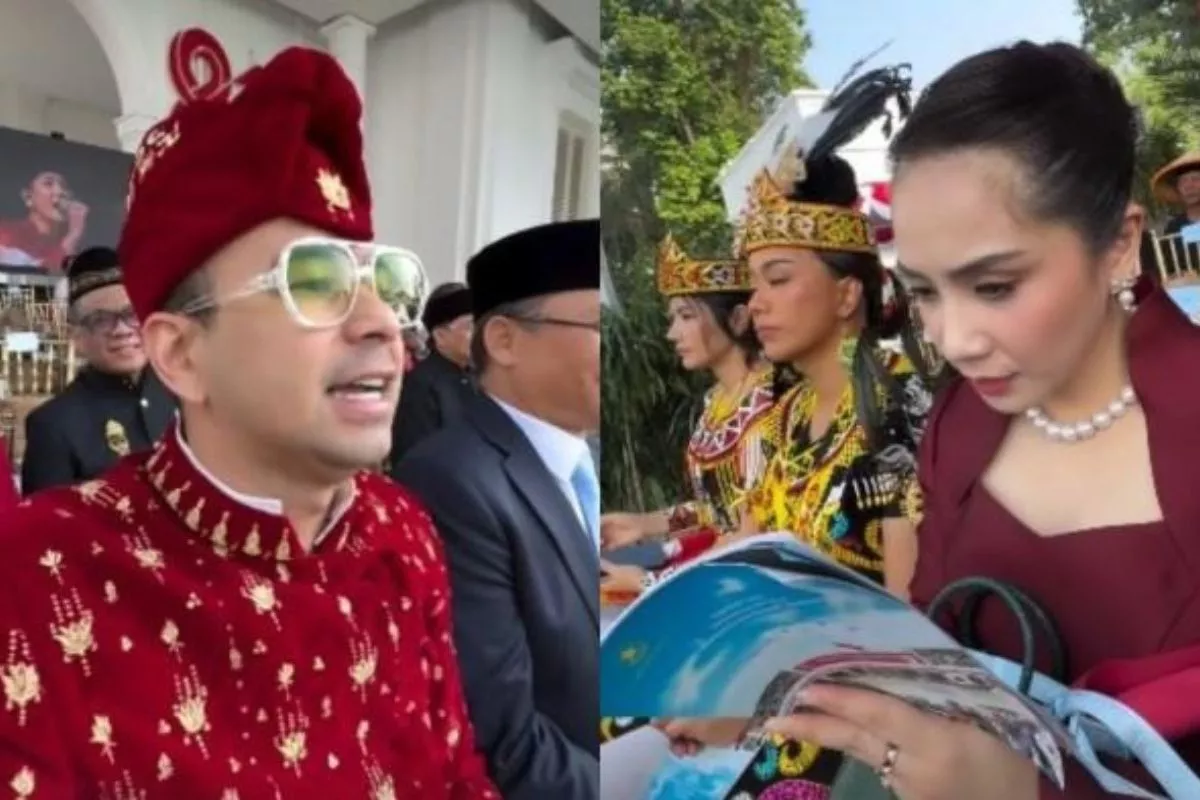 Gaya Raffi Ahmad dan Nagita Slavina Saat Hadiri HUT ke-81 RI Istana