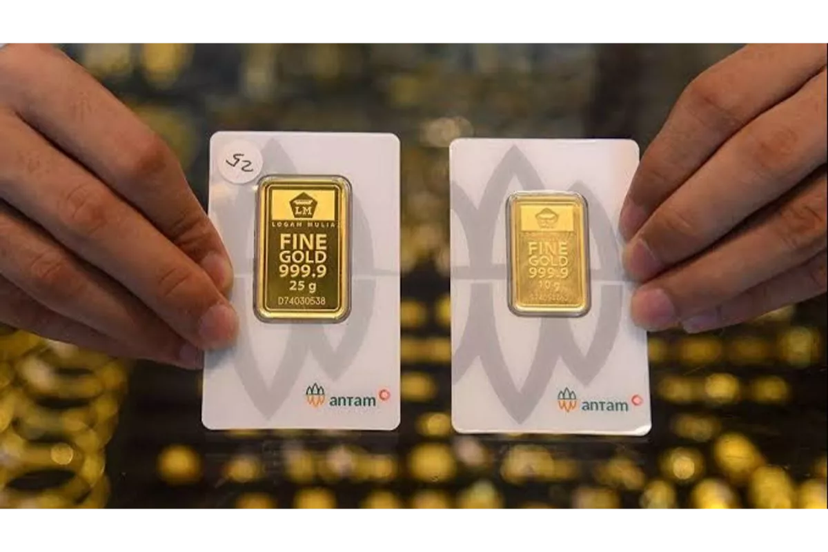 Harga Emas Antam Hari Ini 23 April Anjlok Rp 25.000 Per Gram