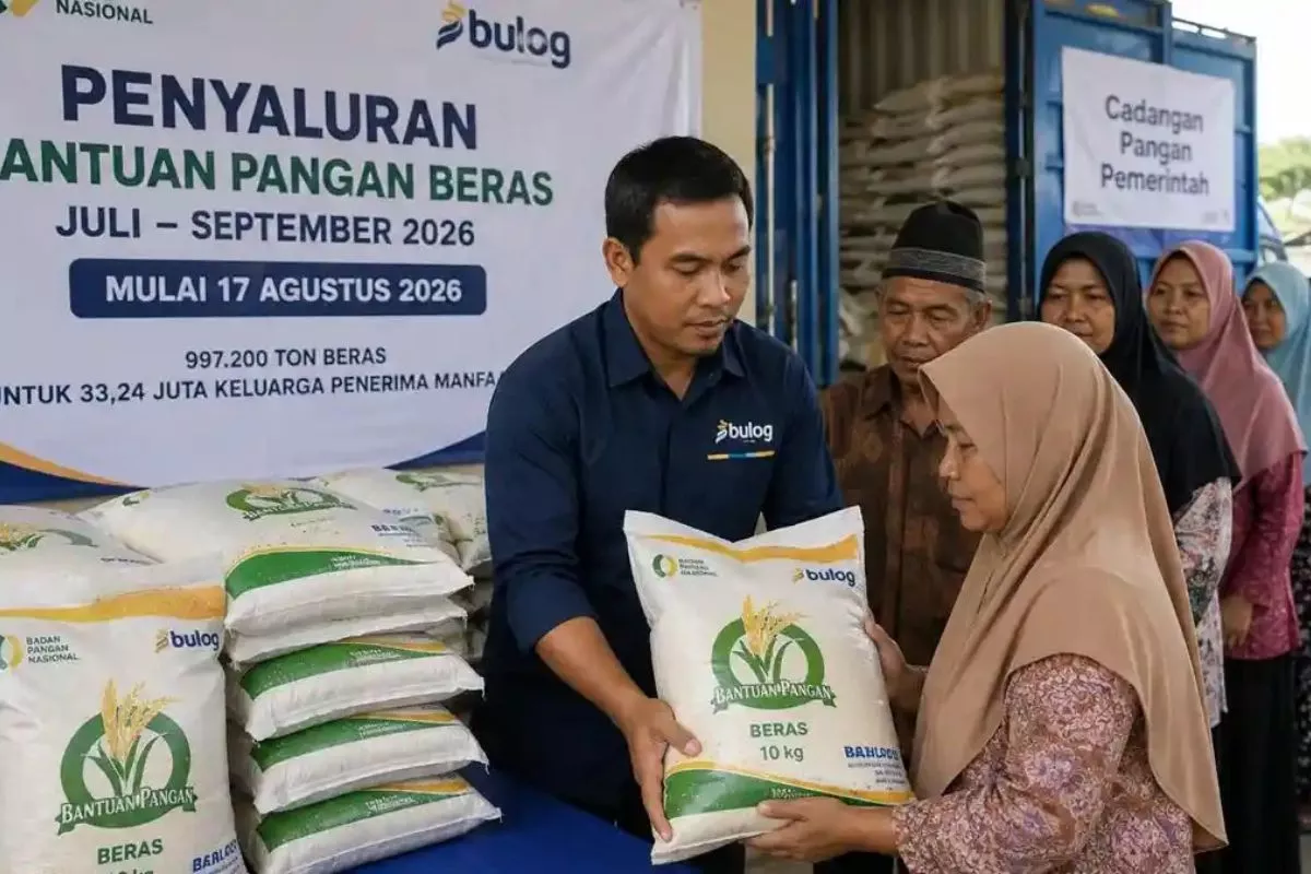 Pemerintah Salurkan Bantuan Beras Hampir 1 Juta Ton Jelang HUT RI