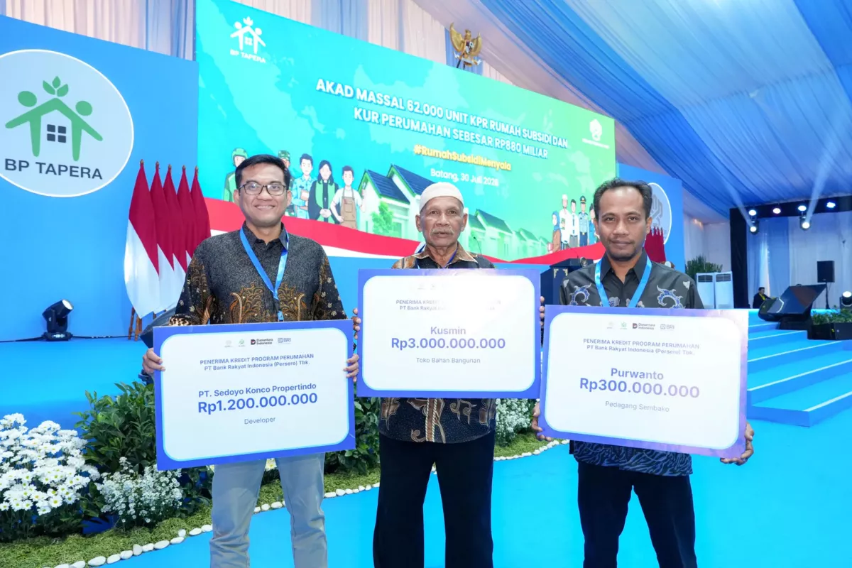 Dukungan BNI pada Akad Massal KPR Subsidi FLPP Nasional