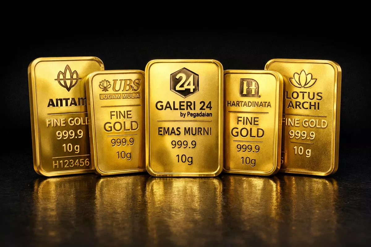 Harga Emas Antam Naik 2.000 Menjadi 1.321.000 Per Gram Selasa 14 April 2026