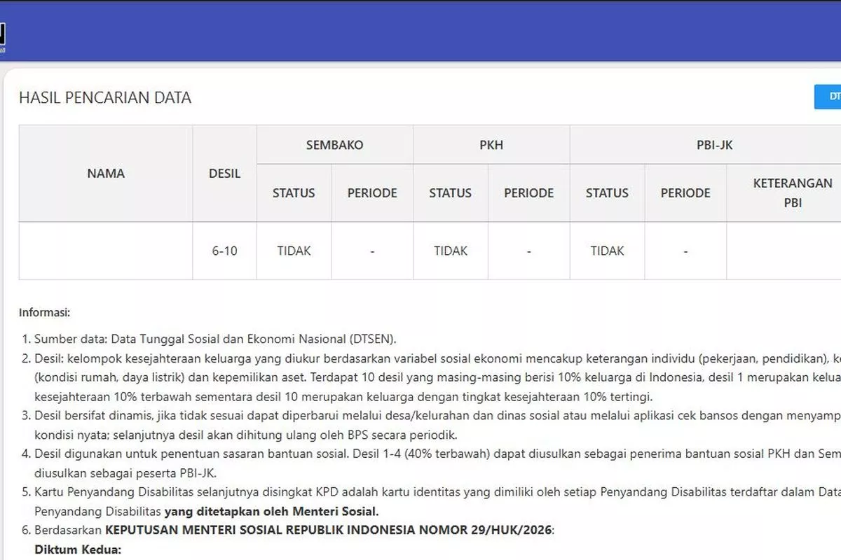 Cek Bansos Kemensos September 2026, Intip Daftar Penerima via HP