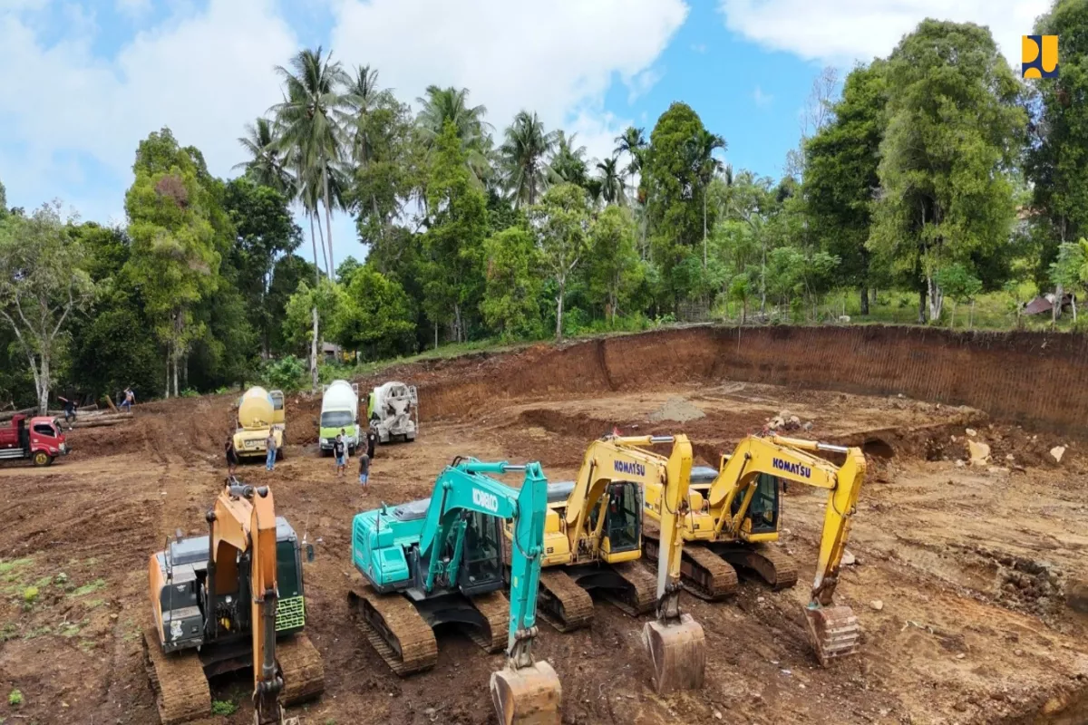 Kementerian PU Bangun Sabo Dam dan Tanggul di Maluku Utara 