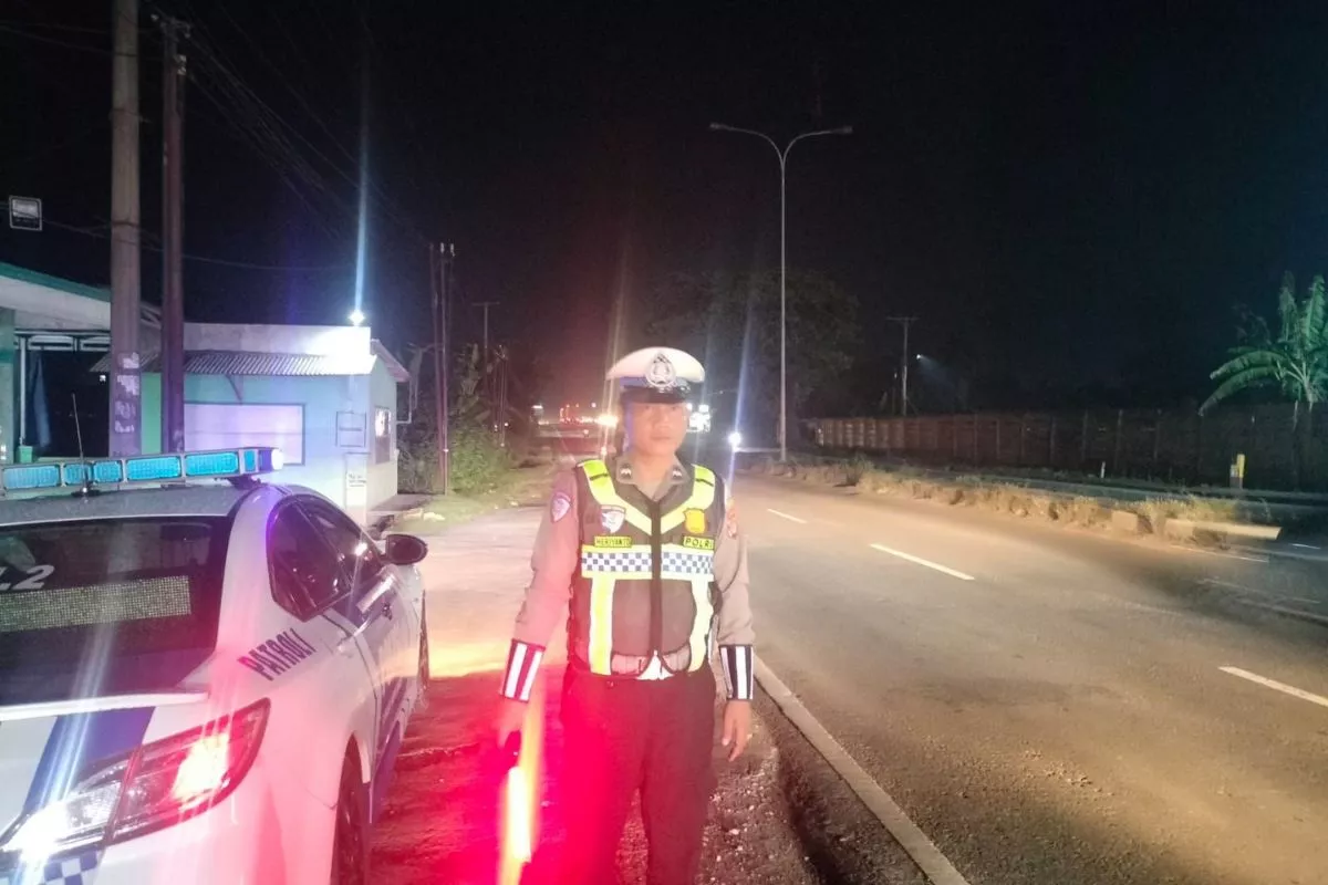 Cegah Kriminalitas, Satlantas Polres Lamsel Sisir Jalinsum Natar