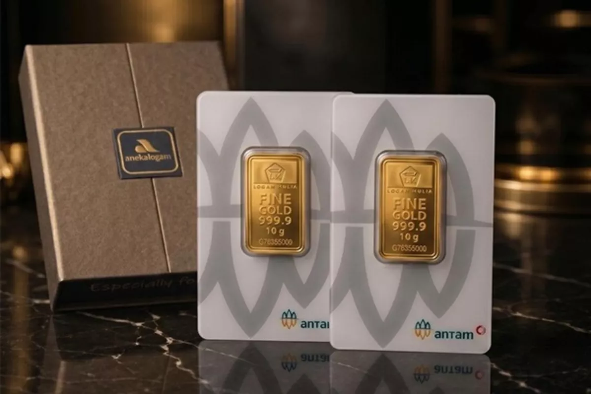 Harga Emas Antam Hari Ini Turun Jadi Rp2,5 Juta per Gram
