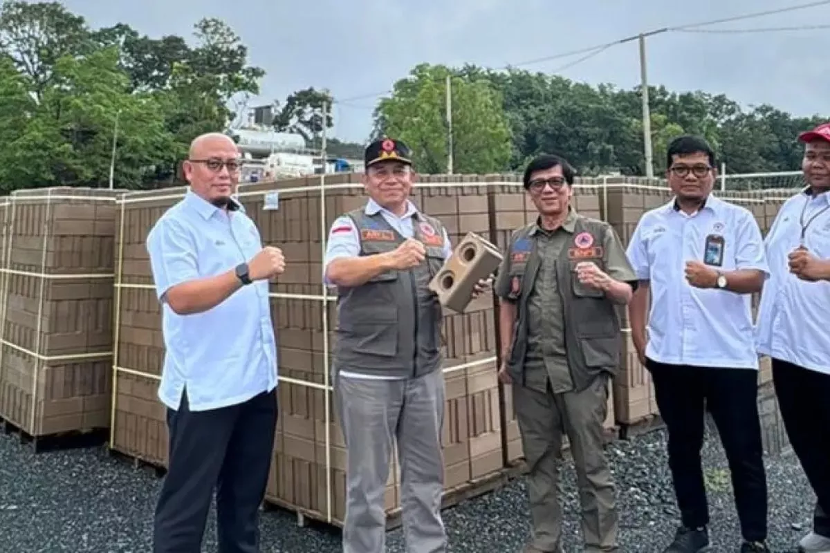 Rumah Huntap Berteknologi Sepablock Jadi Contoh Pascabencana di Sumbar