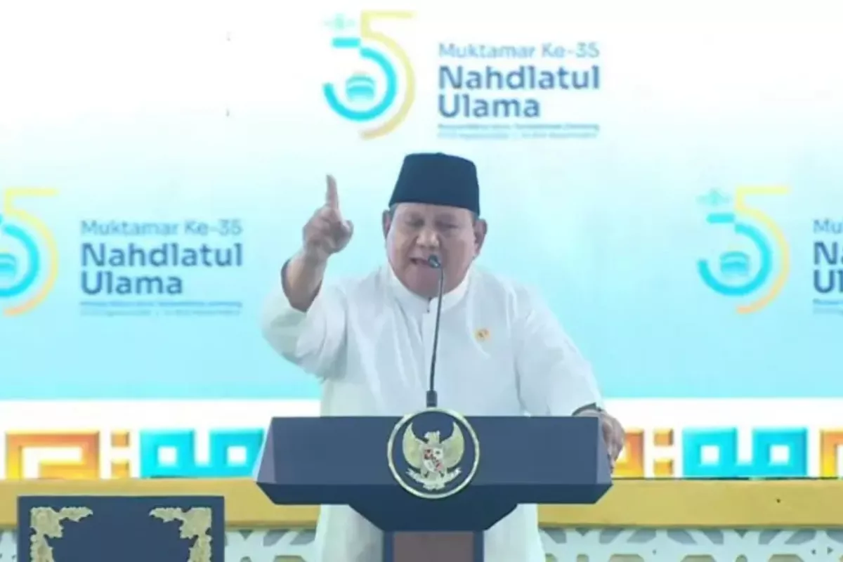 Presiden Prabowo Dijadwalkan Tutup Muktamar ke-35 NU di Jombang