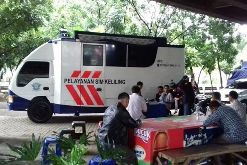 Layanan SIM Keliling Tersedia di 5 Titik Jakarta Rabu 15 April 2026