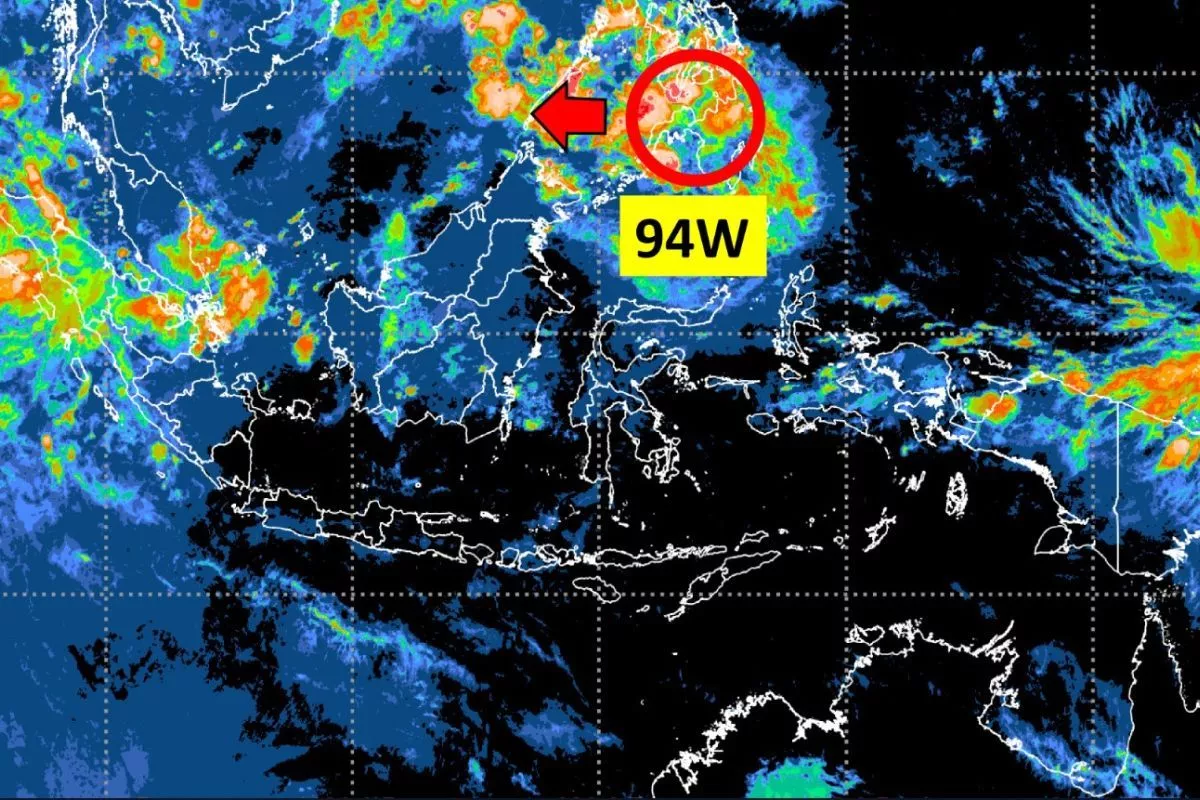 BMKG Deteksi Bibit Siklon 94W, Hujan Lebat Potensial di Sumatera