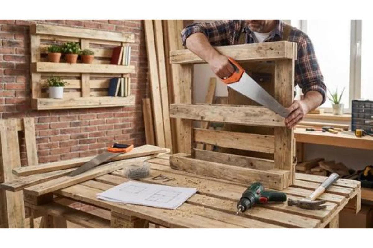 Tips Membuat Rak Dinding Minimalis Dari Potongan Kayu Palet Bekas