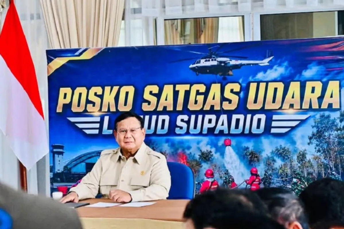 Presiden Prabowo Tiba di Pontianak Pimpin Penanganan Karhutla