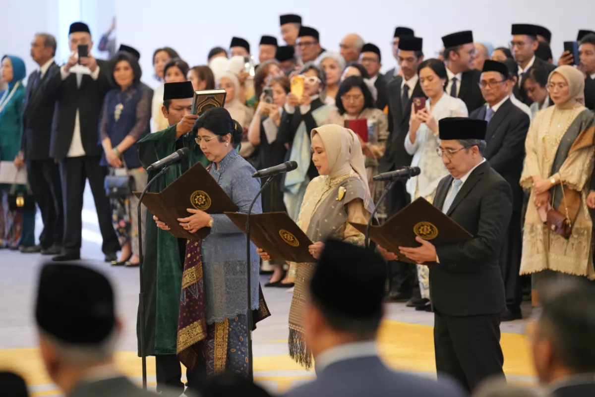 Sumpah Jabatan Tiga Pimpinan Bank Indonesia Periode 2026-2031