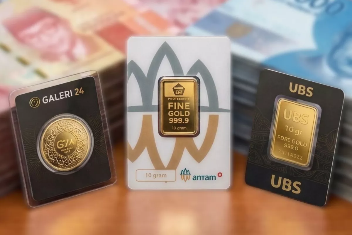 Daftar Harga Emas Antam, UBS, dan Galeri 24 di Pegadaian 30 Juni 2026