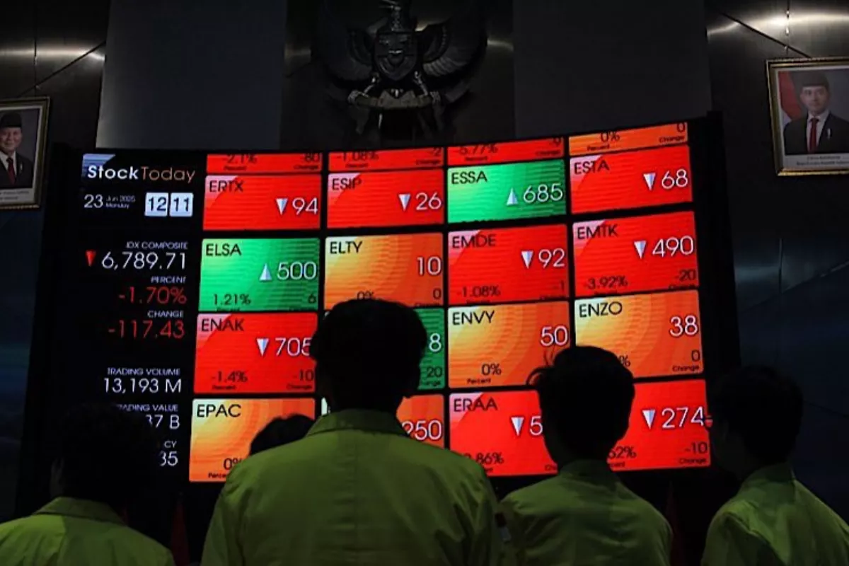 IHSG Dibuka Melemah 0,28 Persen Menjadi 6.096,50 Perdagangan Pagi