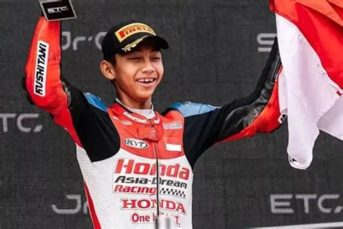 Kiandra Ramadhipa Ungkap Syukur Usai Juara Moto3 GP Portugal