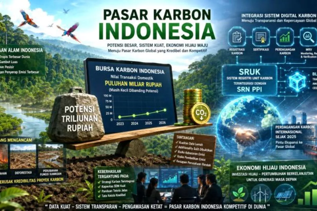 BRIN Ungkap Penyebab Pasar Karbon Indonesia Masih Sepi Peminat