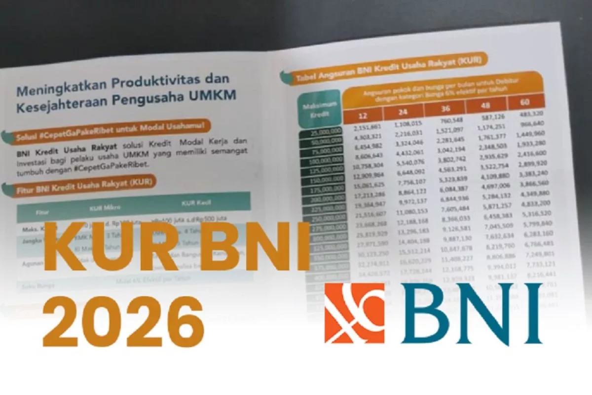 Info Terbaru Tabel Angsuran Pinjaman KUR BNI Rp10 Juta Sampai Rp500 Juta