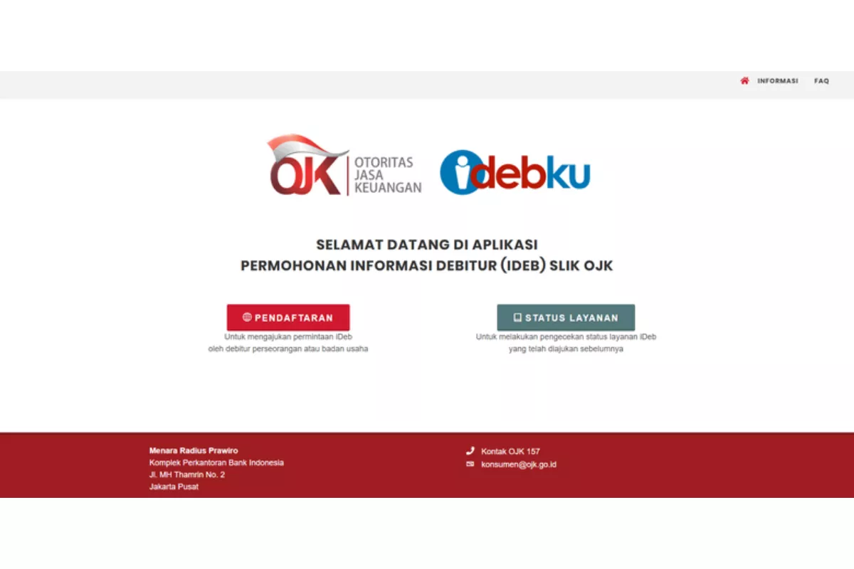 Cara Cek SLIK OJK Online Gratis Lewat Situs Resmi iDebku OJK