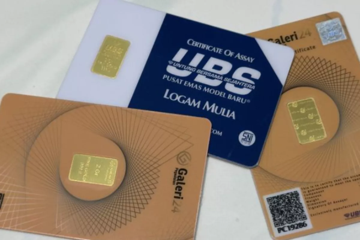Harga Emas Galeri 24 & UBS di Pegadaian Turun Rp 27.000 Hari Ini
