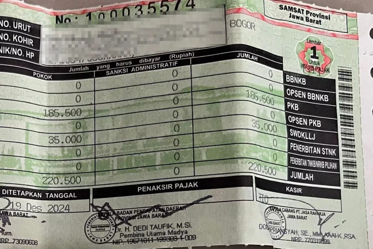 5 Jenis Kendaraan yang Bebas Tagihan Pajak Tahunan