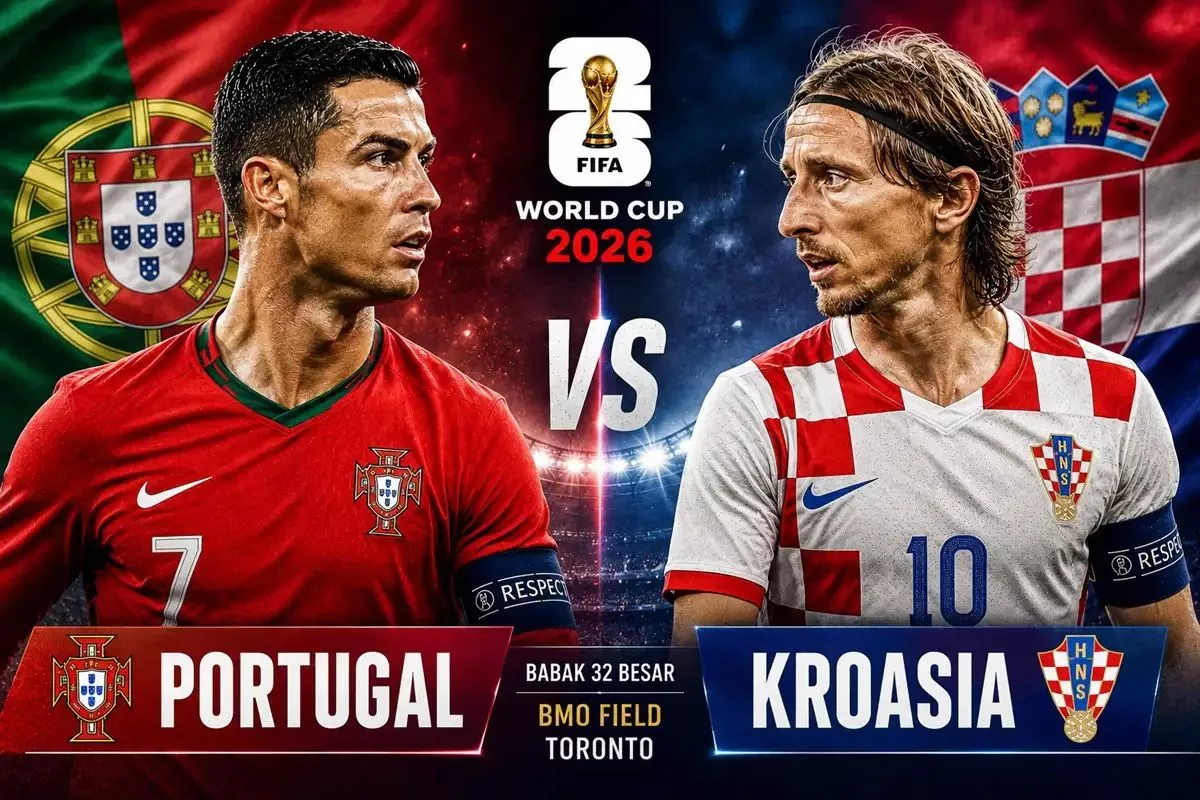 Piala Dunia 2026: Prediksi Skor Portugal vs Kroasia Babak 32 Besar