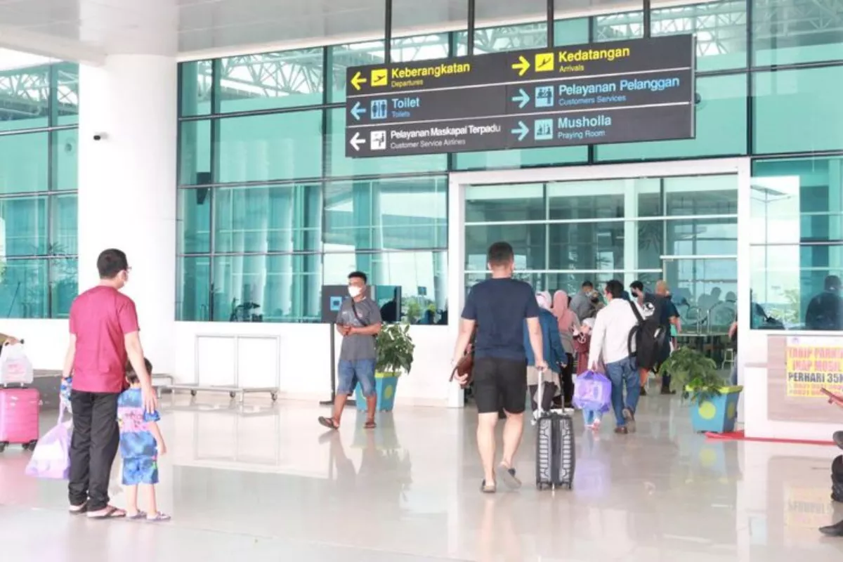 Pesawat Angkutan Haji Tiba di Bandara Syamsudin Noor Banjarmasin