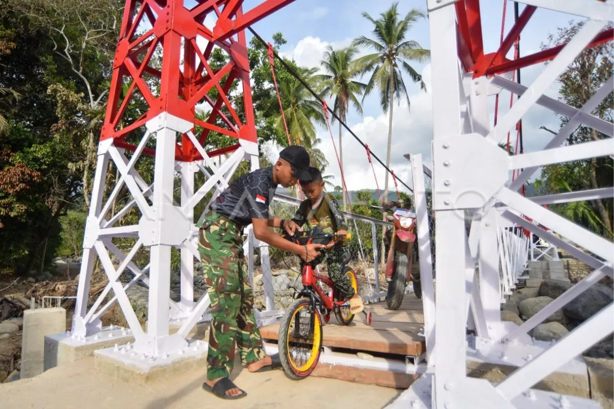 Jembatan Garuda Buleleng Karya TNI Permudah Akses Dua Desa
