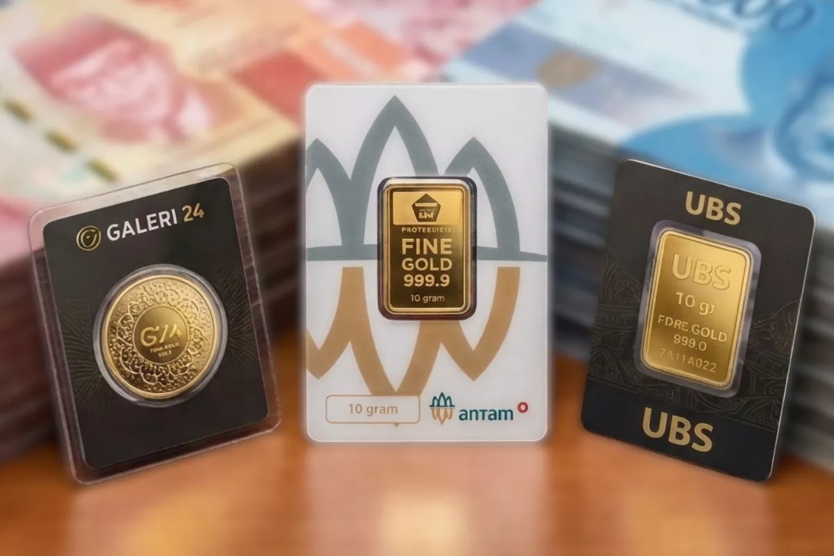Update Harga Emas Antam, UBS, dan Galeri 24 di Pegadaian 10 Juli 2026
