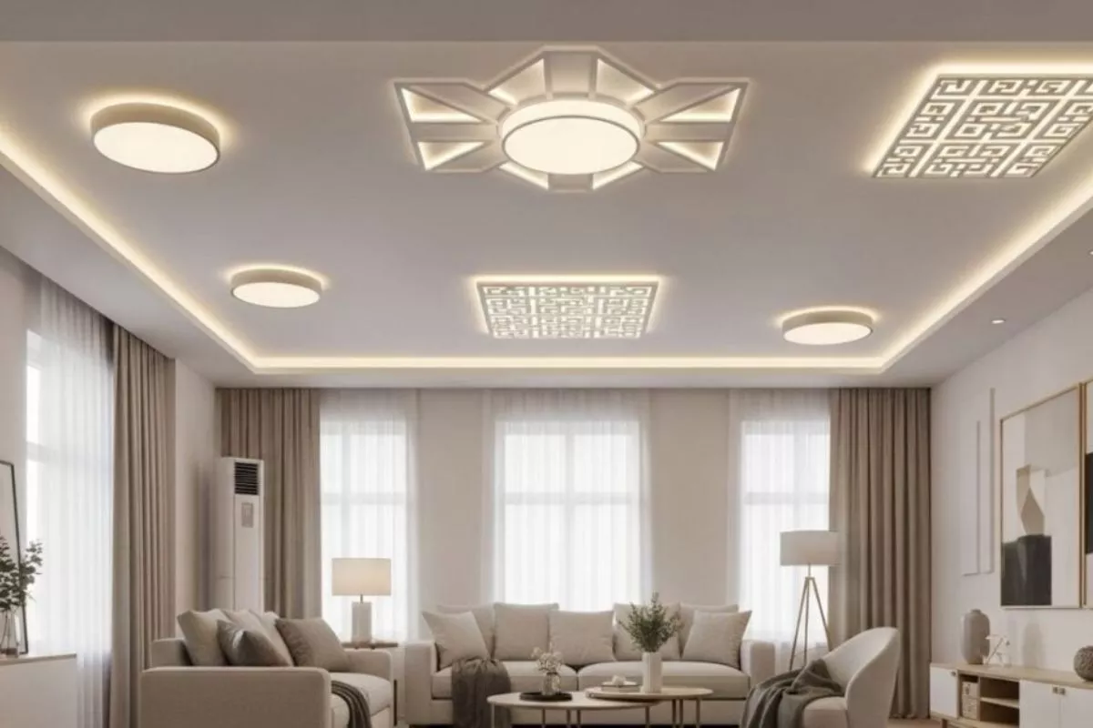5 Pilihan Lampu Plafon LED Modern agar Ruang Tamu Terlihat Mewah