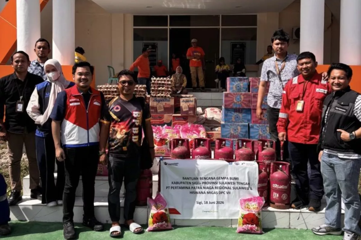 Pertamina-Hiswana Migas Salurkan Bantuan Gempa Sigi