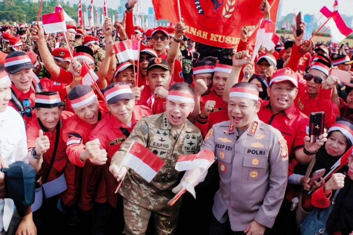 11.000 Personel Sinergi Sambut HUT Ke-81 RI Lewat Apel Kebangsaan