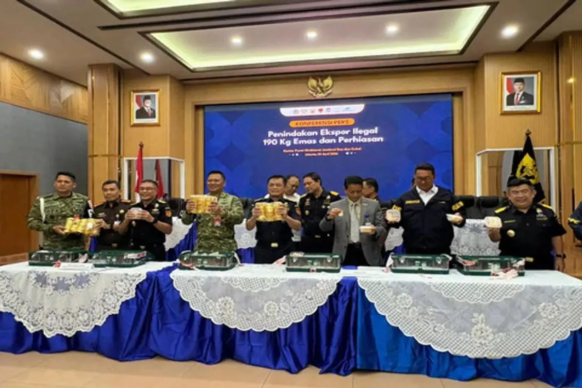 Bea Cukai Jakarta Gagalkan Ekspor Ilegal Emas Ribuan Koin Disita