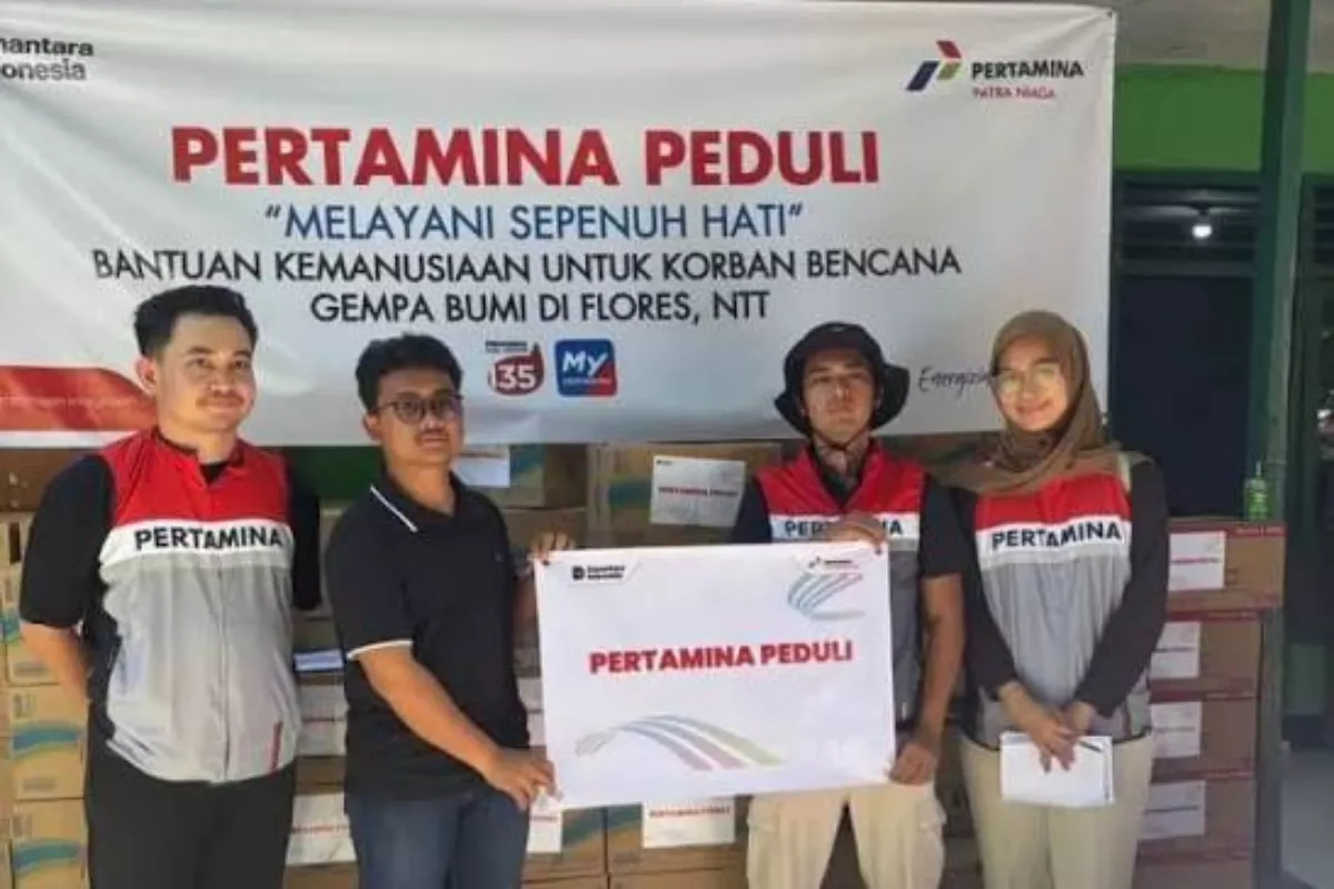 Pertamina NRE Salurkan Bantuan Gempa ke Manggarai, NTT