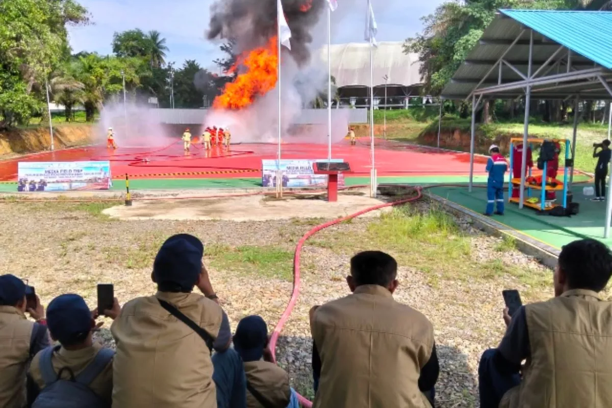 Pertamina EP Jambi Edukasi Jurnalis Soal Penanganan Kebakaran Migas