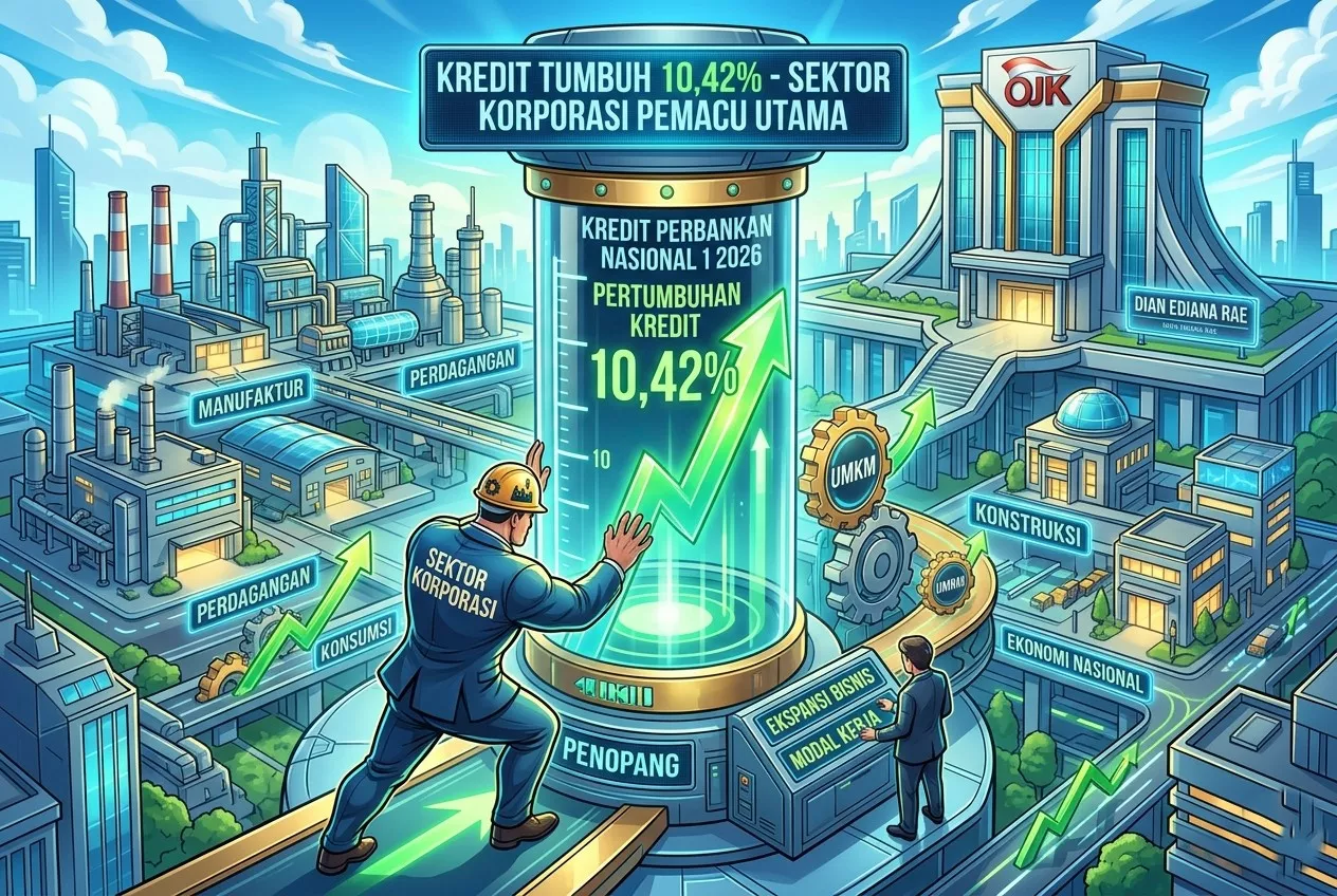 Pertumbuhan Kredit Perbankan Nasional Tembus 10,42 Persen Kuartal I 2026
