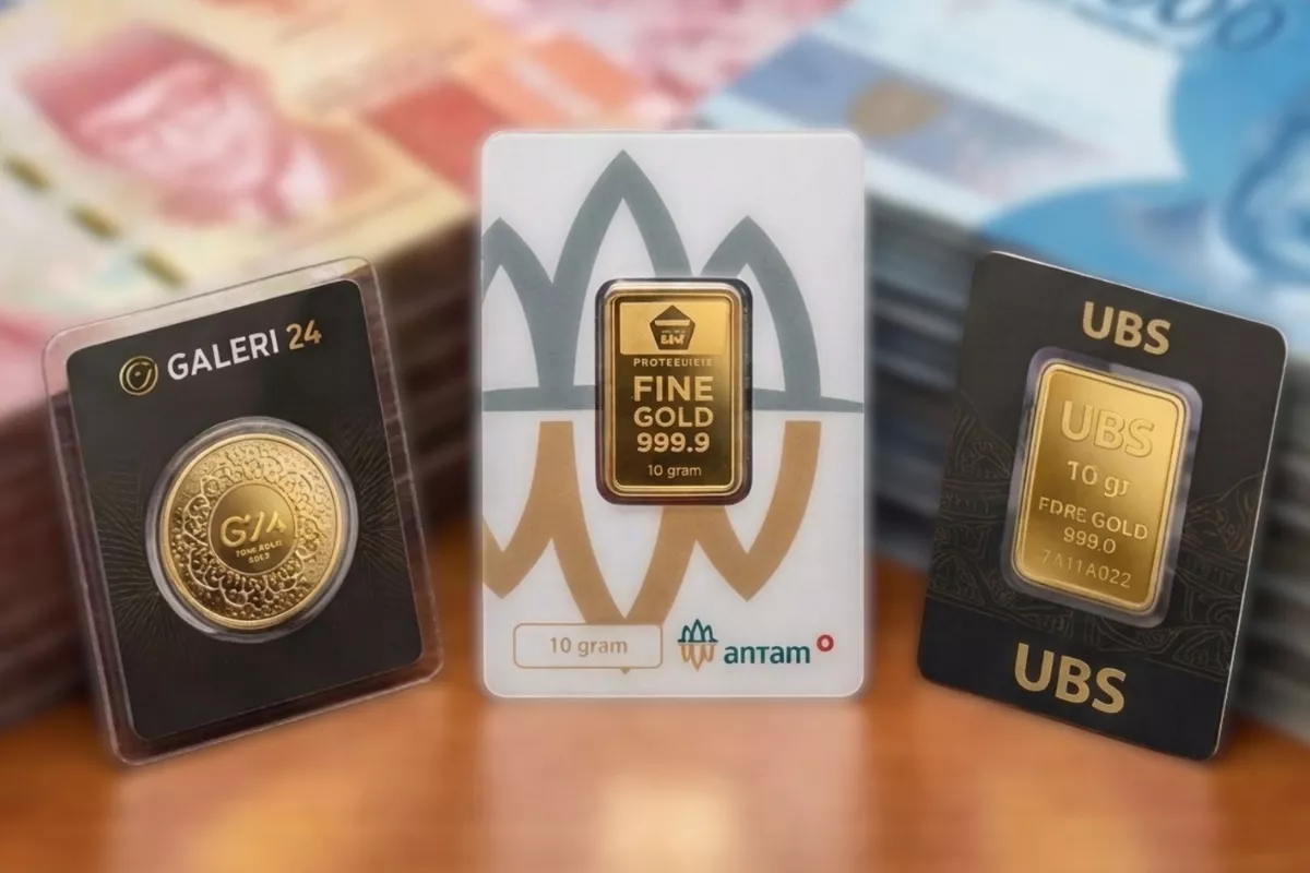 Daftar Harga Emas Galeri 24 Antam dan UBS di Pegadaian Hari Ini