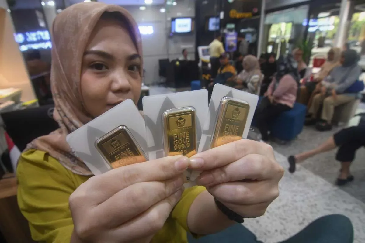 Nilai Logam Mulia Antam Anjlok Rp24 Ribu Menjadi Rp2.689.000 per Gram