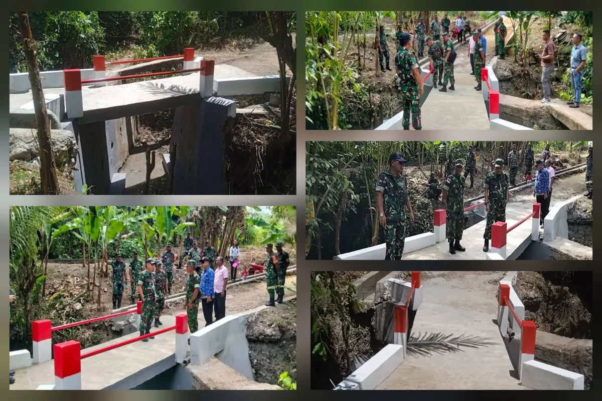 Jembatan Beton Garuda Kali Minahasa Rampung 100 Persen
